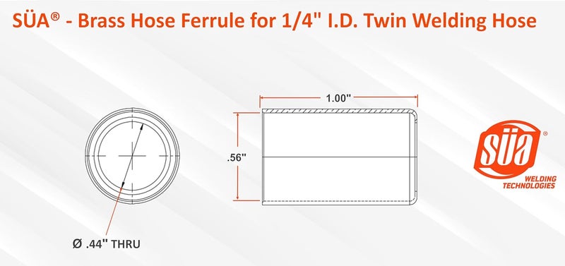 Sa ® - Repair Kit for Twin Oxy/Fuel 1/4" I.D. Welding Hoses with Size "B" 9/16"-18 Connectors - Oxygen and Acetylene/Propane - Image 4
